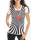 DENNY ROSE T-shirt con strass BIANCO 51DR61030 FALL/WINTER 14-15 NEW