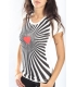 DENNY ROSE T-shirt con strass BIANCO 51DR61030 FALL/WINTER 14-15 NEW