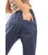 PLEASE jeans boyfriend baggy 3 buttons COLOR P78 ULTRA MARINE new fabric 14-15 