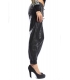 DENNY ROSE Pantalone ecopelle baggy NERO 51DR21021 FALL/WINTER 14-15 NEW