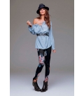 DENNY ROSE Bluse BLUE 51DR41008 FALL/WINTER 14-15 NEW