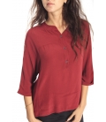 SUSY MIX Blouse with buttons RED Art. 4140 FALL/WINTER 14-15