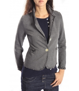 SUSY MIX Jacket with buttons and pois GREY Art. 173 FALL/WINTER 14-15 