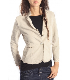 SUSY MIX Jacket with buttons and pois BEIGE Art. 173 FALL/WINTER 14-15 