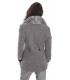 PLEASE Cappotto coat with buttons GREY V46920044 NEW