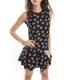 DENNY ROSE Dress in fantasy with pink bow BLACK 51DR12014 FALL/WINTER 14-15 NEW