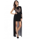 DENNY ROSE Skirt with plisse detail BLACK 51DR72000 FALL/WINTER 14-15 NEW