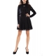 DENNY ROSE Skirt with lace BLACK 51DR72002 WINTER 14-15 NEW