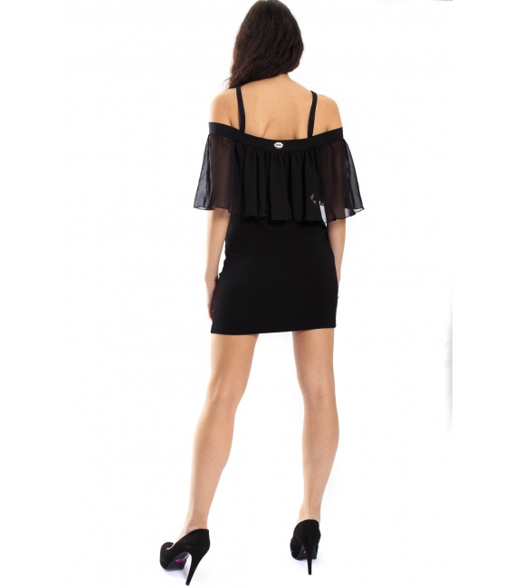 DENNY ROSE Short Dress BLACK 51DR12005 WINTER 14-15 NEW