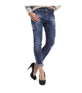 MARYLEY jeans boyfriend baggy 4 buttons with patch DENIM B51D FALL/WINTER 14-15 MADE IN ITALY