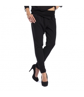 MARYLEY pants boyfriend baggy BLACK B51E FALL/WINTER 14-15 MADE IN ITALY