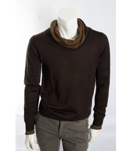 ANTONY MORATO Maglia con doppio collo art MMSW00172 CAFFE'