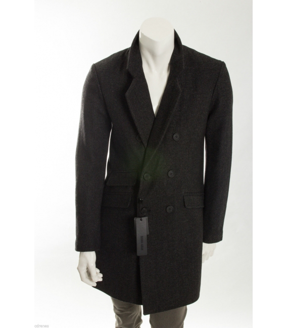 ANTONY MORATO Cappotto lungo in lana con bottoni art MMCO00116 NERO