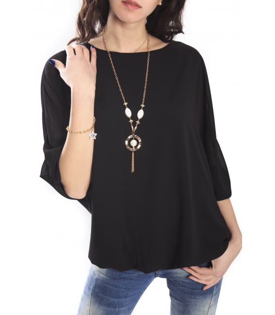 SLIDE OF LIFE Blouse BLACK NEW COLLECTION SPRING 2015