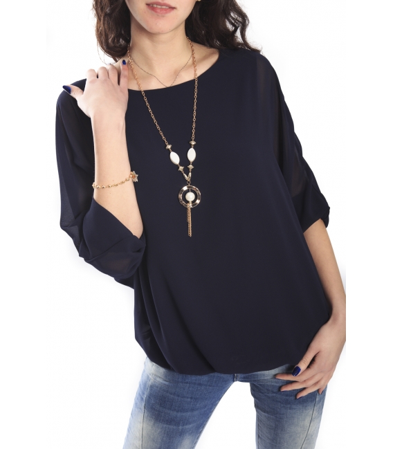 SLIDE OF LIFE Blouse BLUE NEW COLLECTION SPRING 2015