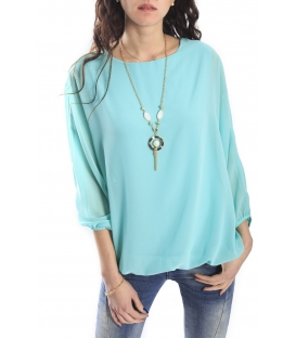 SLIDE OF LIFE Blouse TURQUOISE NEW COLLECTION SPRING 2015