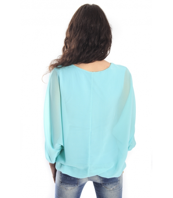 SLIDE OF LIFE Blouse TURQUOISE NEW COLLECTION SPRING 2015