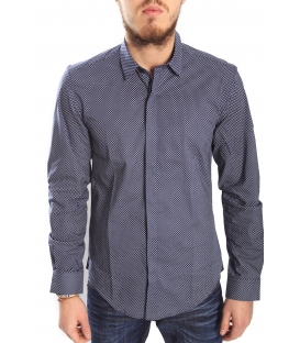 ANTONY MORATO Camicia Shirt slim BLU MARINE MMSL00216 