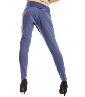 MARYLEY Pantalone baggy BLU ELETTRICO Art. B537 MADE IN ITALY