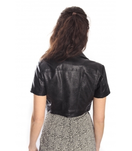 RINASCIMENTO Jacket eco-leather BLACK Art. CFC0066372003 NEW
