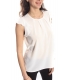 RINASCIMENTO T-shirt Top with lace WHITE Art. CFC0012703002
