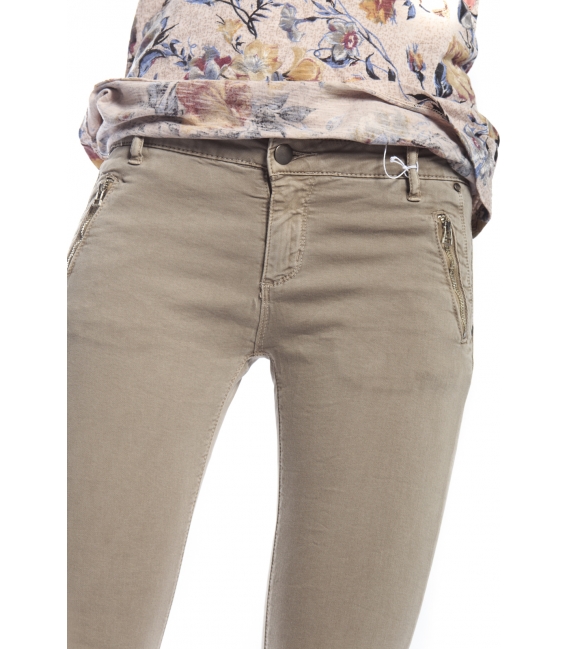 SUSY MIX Pantalone slim fit BEIGE Art. 200 NEW