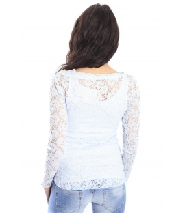 SUSY MIX Jersey T-shirt with lace COLORS Art. 40100 NEW