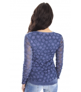 SUSY MIX Jersey T-shirt with lace COLORS Art. 50515 NEW