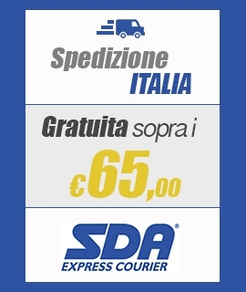 Spedizione gratuita sopra i 59,00 di ordine